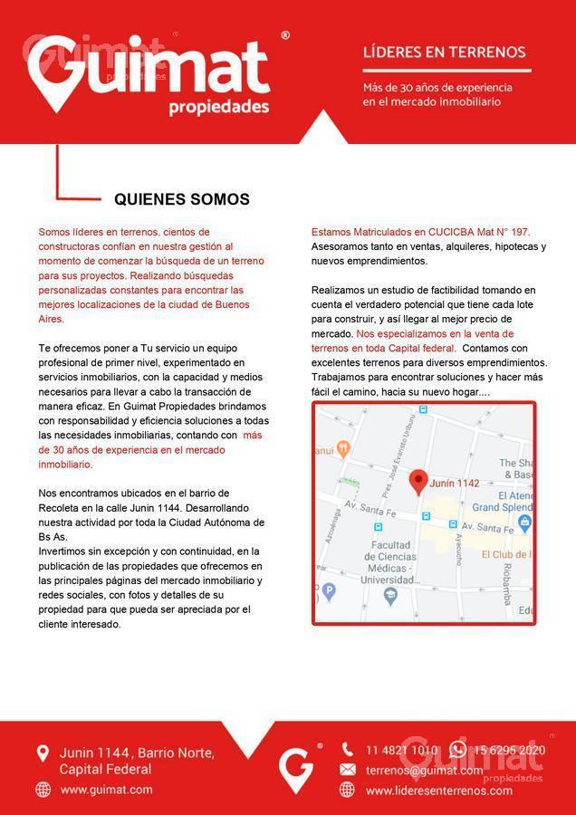 Av Chorroarin, a m de Av San Martin. Lideres en Terrenos - Guimat Propiedades. 4