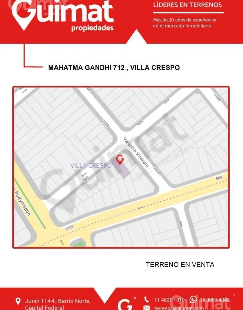 Excelente Terreno  o casa a reciclar cid campeador - Lideres en Terrenos - Villa Crespo - Caballito 2