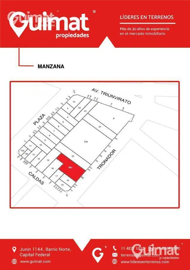20 MTS DE FRENTE! - Villa Ortuzar - LIDERES EN TERRENOS - GUIMAT PROPIEDADES 5