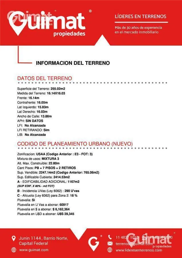 Terreno - Balvanera - LIDERES EN TERRENOS - GUIMAT PROPIEDADES 3