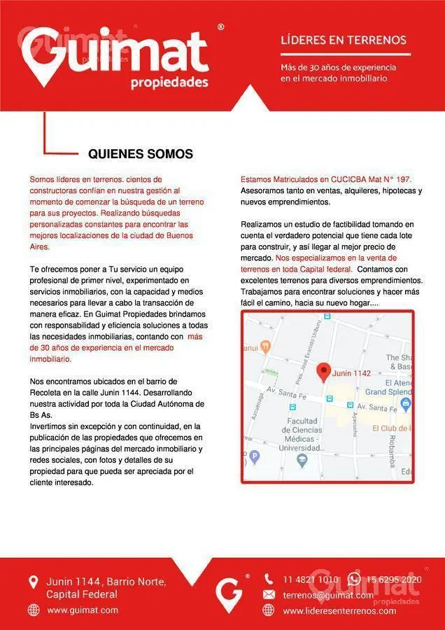 Terreno - Pompeya - LIDERES EN TERRENOS - GUIMAT PROPIEDADES 2