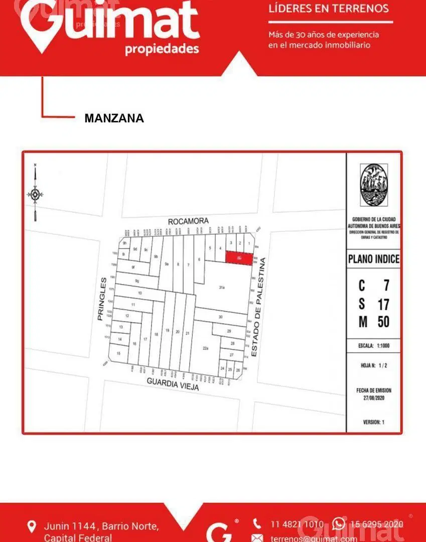 lote en Almagro - LIDERES EN TERRENOS - GUIMAT PROPIEDADES 3