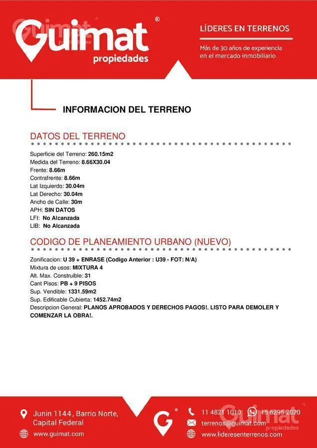 TERRENO EN VENTA! PLANOS APROBADOS, AV. DE LOS INCAS! - LIDERES EN TERRENOS - GUIMAT PROPIEDADES 4