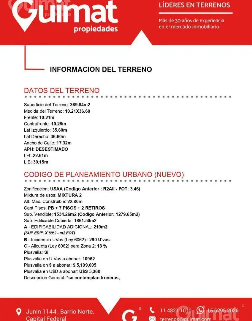Excelente Terreno en Floresta- Lideres en Terrenos 5