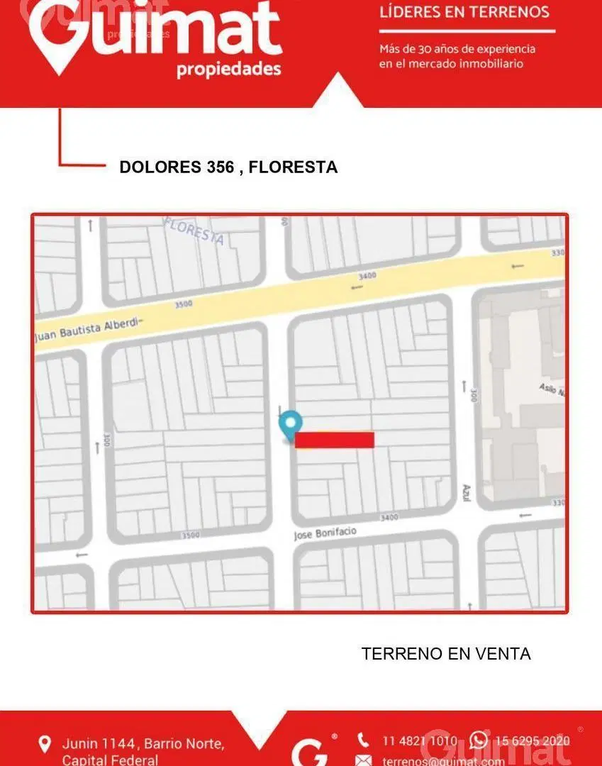 Excelente Terreno en Floresta- Lideres en Terrenos 3