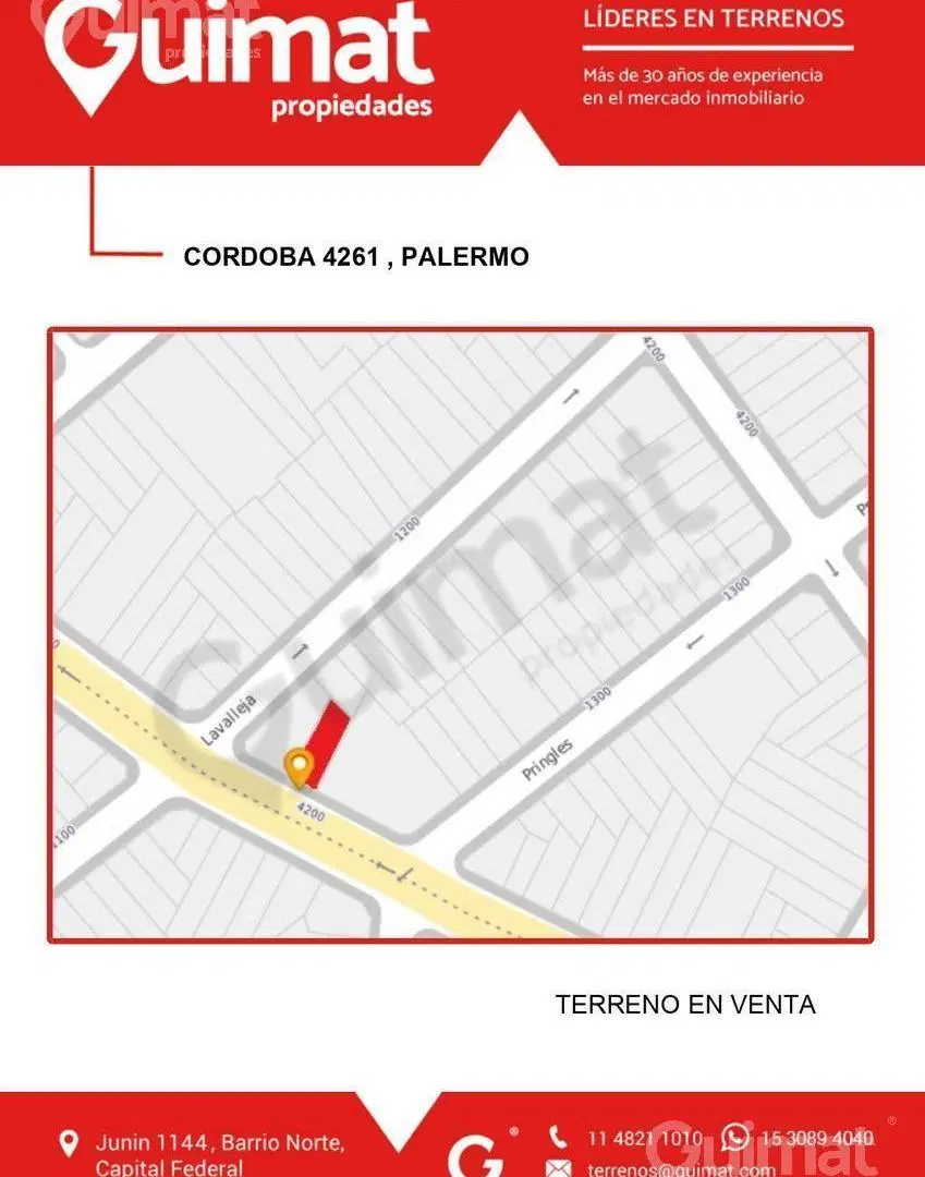 Excelente Terreno en Palermo- Lideres en Terrenos 4