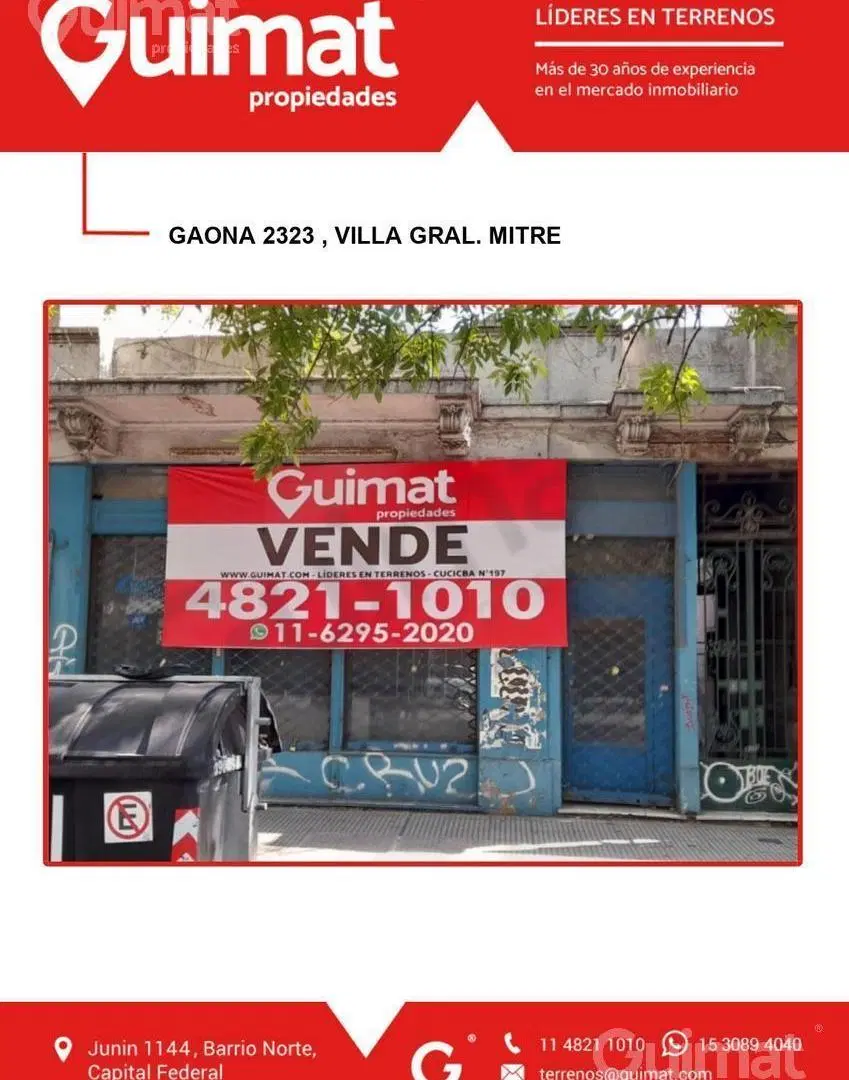 Excelente Terreno en Villa Gral. Mitre- Lideres en Terrenos 7