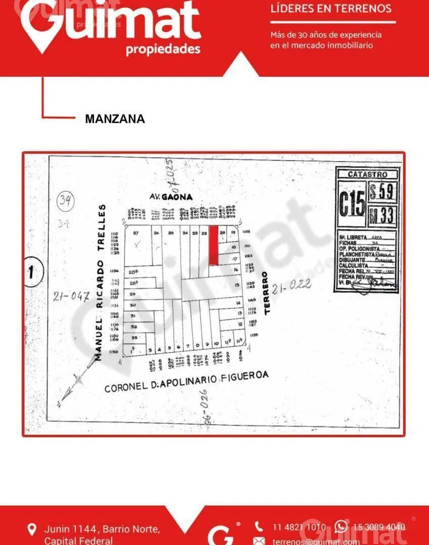 Excelente Terreno en Villa Gral. Mitre- Lideres en Terrenos 4