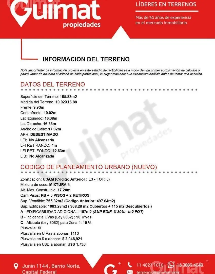 Excelente Terreno en Pompeya- Lideres en Terrenos 3