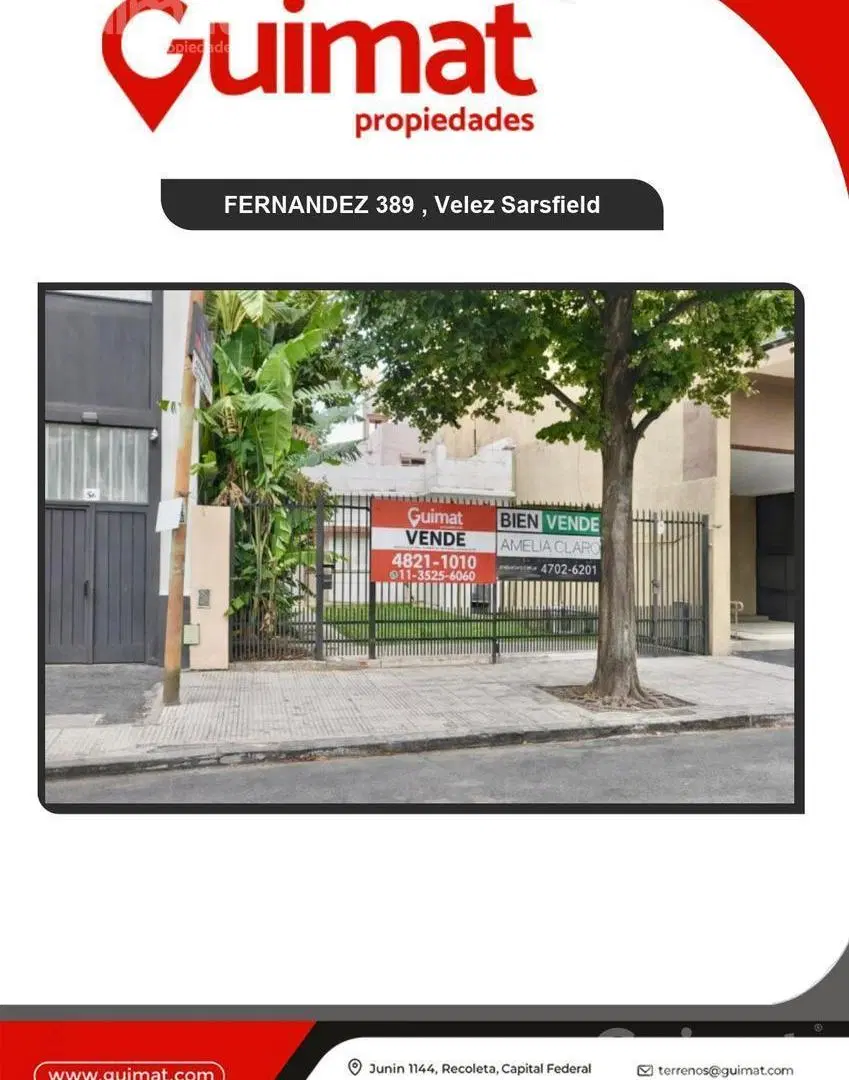 Excelente Terreno en Velez Sarsfield- Lideres en Terrenos 3