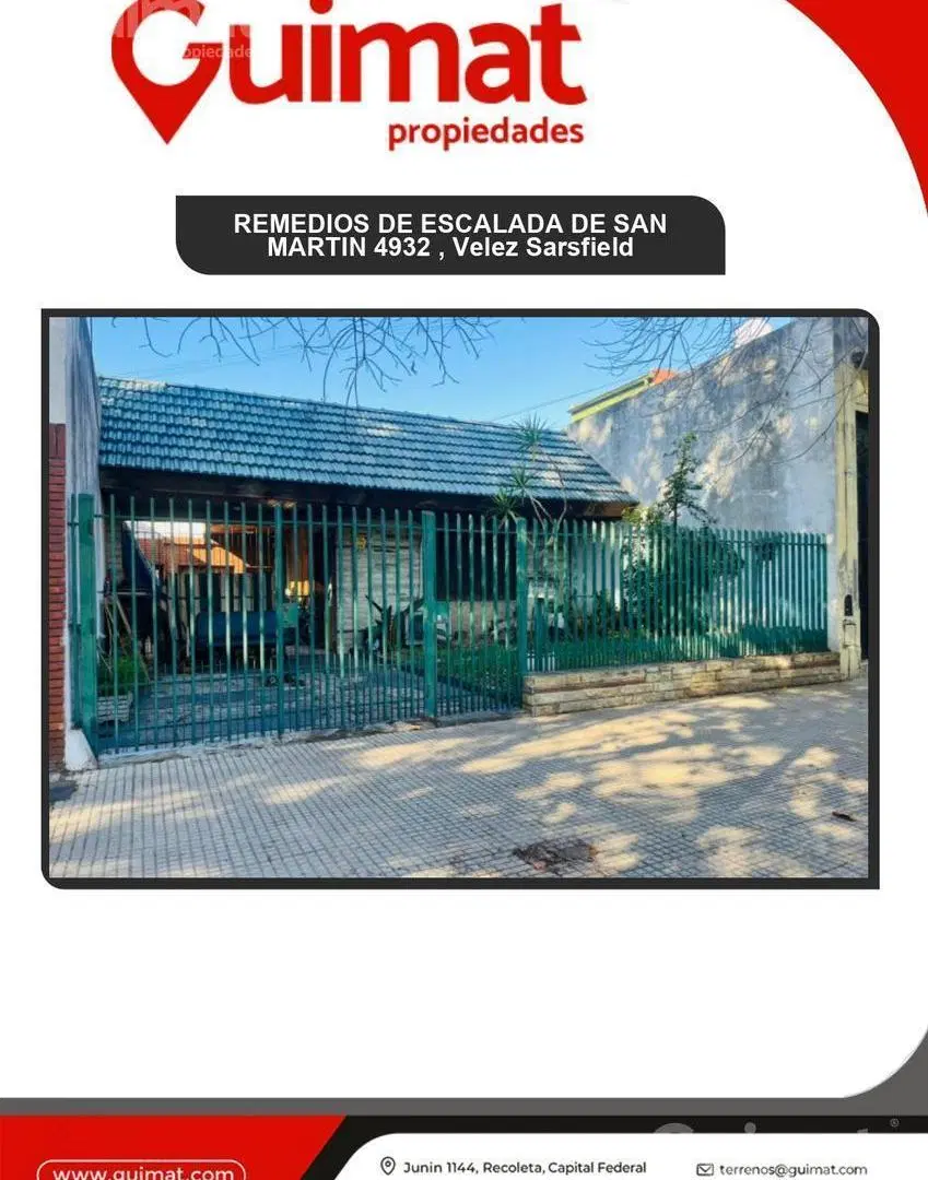 Excelente Terreno en Velez Sárfield- Lideres en Terrenos 3