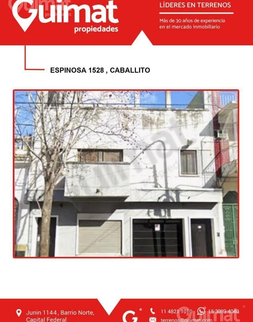Excelente Terreno en Caballito- Lideres en Terrenos