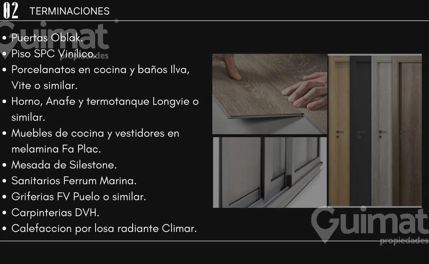 90m2 Semipisos de 3 Ambientes con balcon terraza, Blanco encalada y Tronador. 5