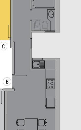 Departamento de 2 ambientes a estrenar en San José