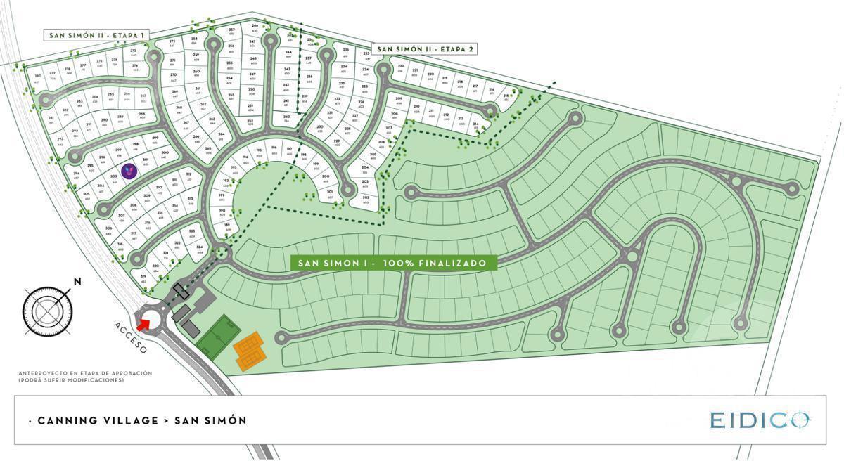 Terreno - Barrio San Felipe - Canning - Ezeiza - Lote interno