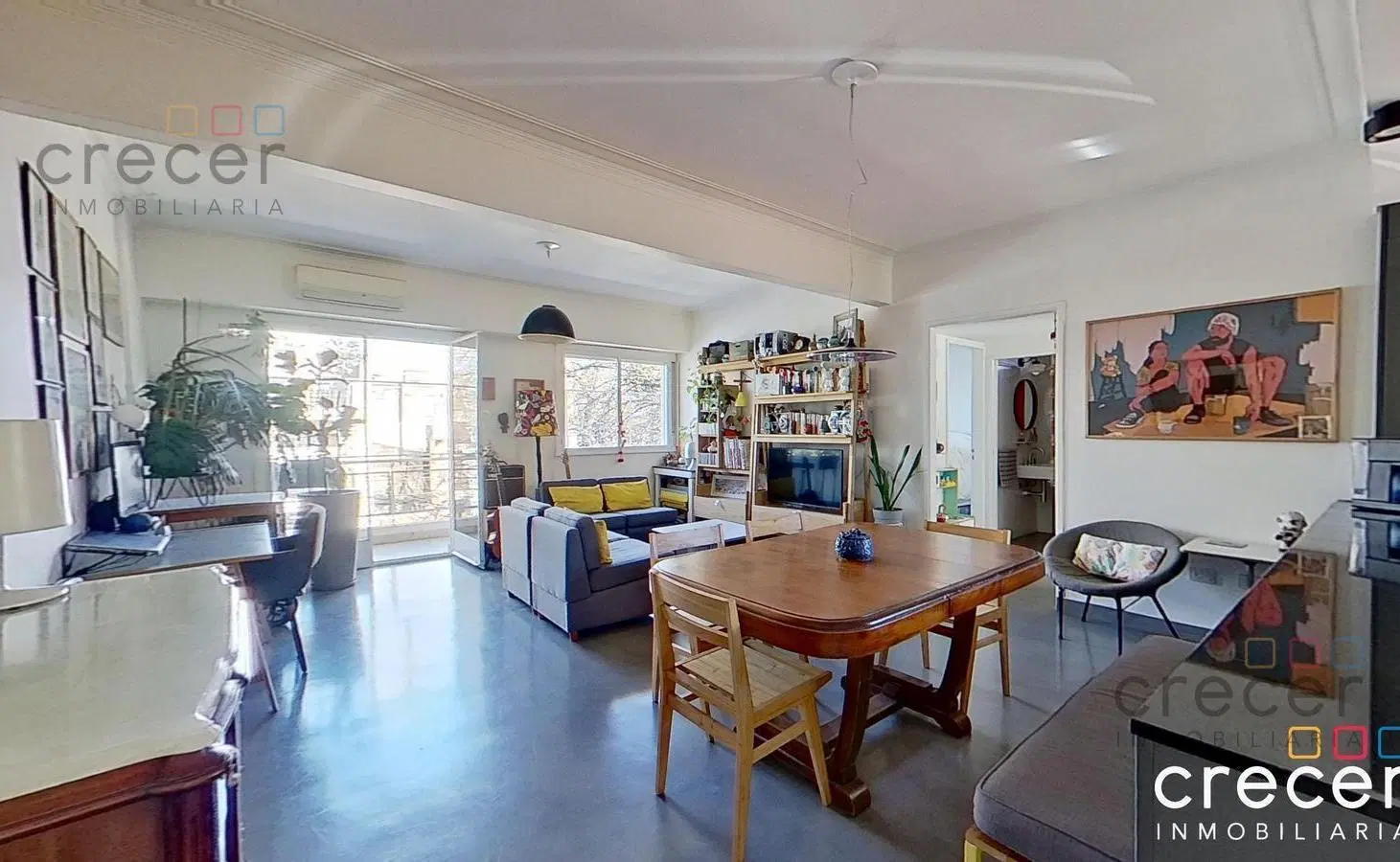 Venta departamento 3 ambientes con balcon refaccionado a nuevo 2do piso por escalera en Chacarita 4