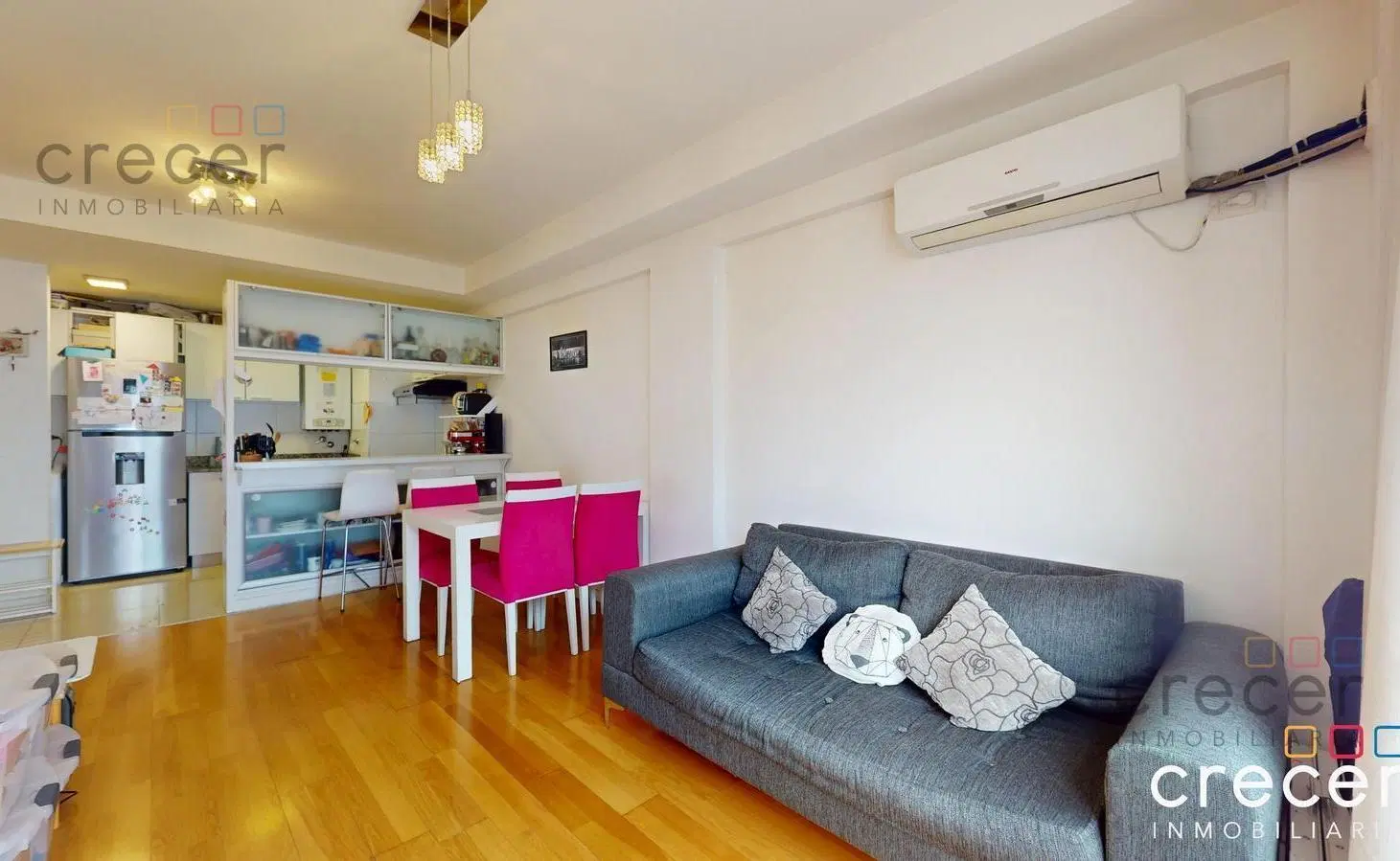 Venta semipiso 3 Ambientes con balcon terraza al Frente con Vista Abierta y Piscina Belgrano 5