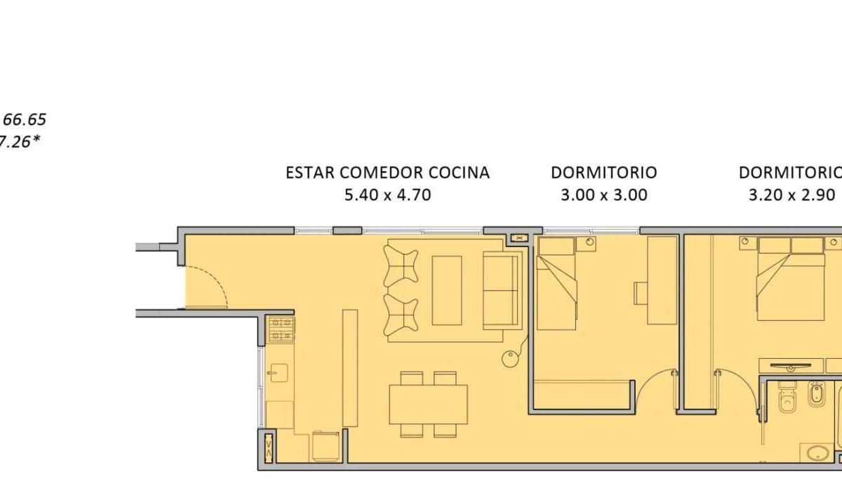 DEPARTAMENTO DE 3 AMBIENTES CON BALCON A ESTRENAR EN VENTA. VILLA DEVOTO