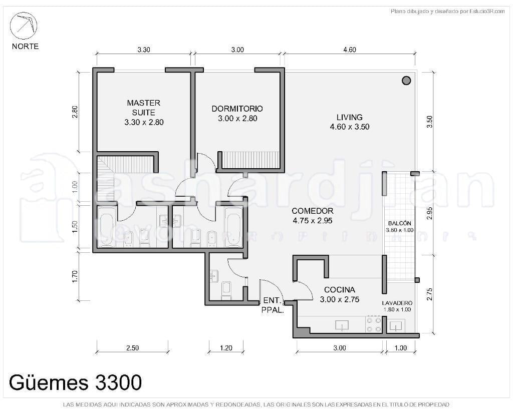 3 ambientes con cochera, baulera y amenities