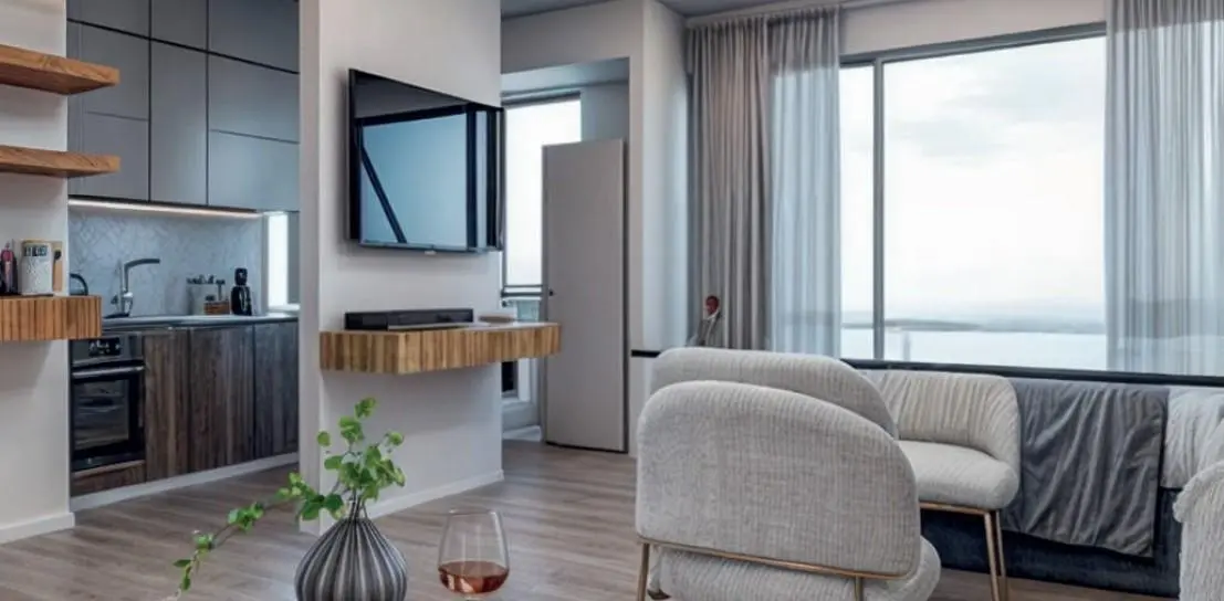 Departamento en venta de un ambiente en Lomas de Nuñez 4