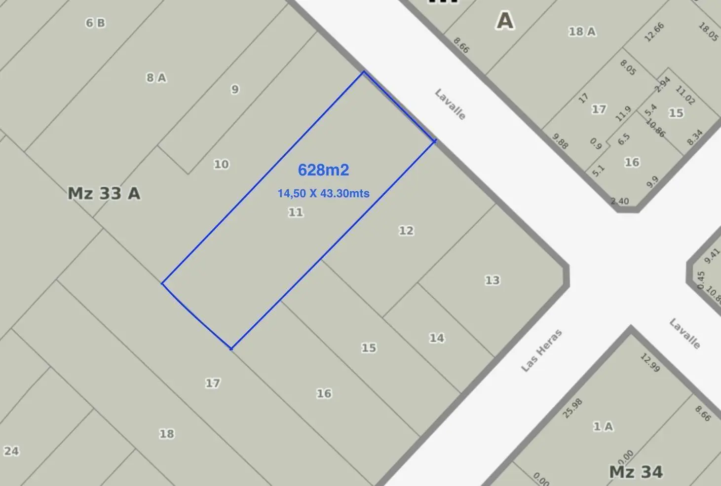 Terreno En Venta en San Fernando apto Construcción 3