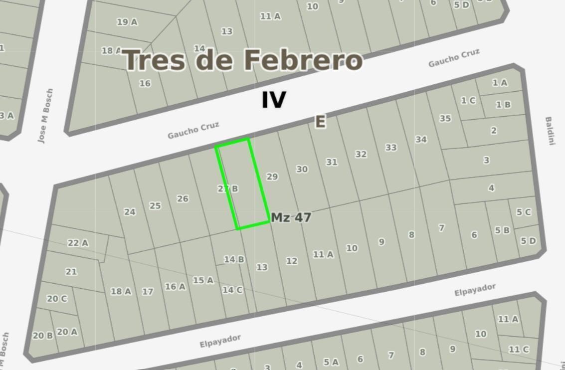 Venta terreno en Villa Bosch