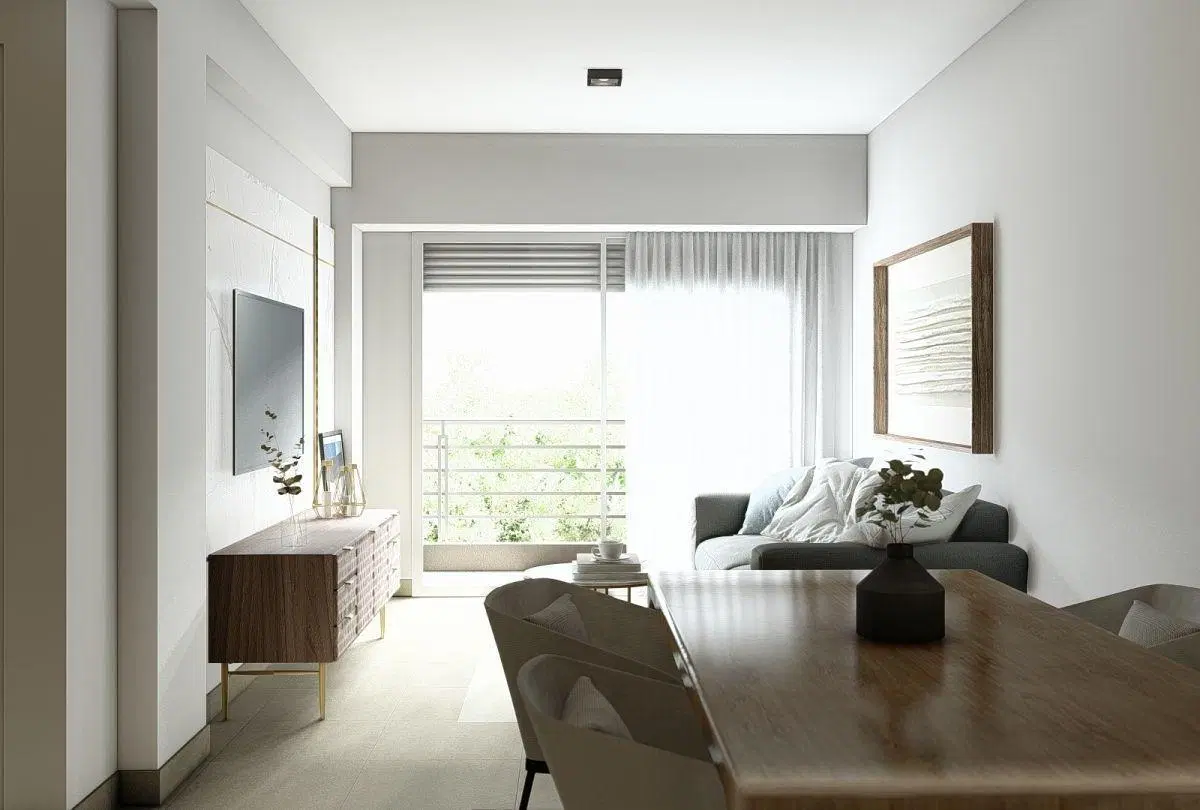 Departamento en venta de 3 ambientes con balcón en caseros 2