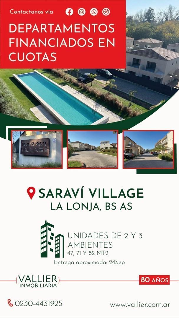 Departamento financiados en Saravi Village en Pilar, G.B.A. Zona Norte, Argentina