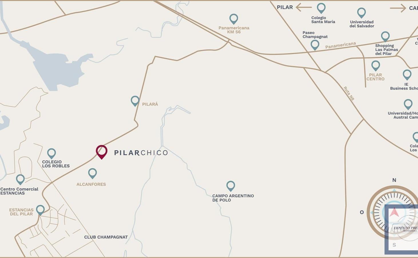 Foto de Venta Lote en Barrio Privado Pilar Chico 800m2, imagen 3