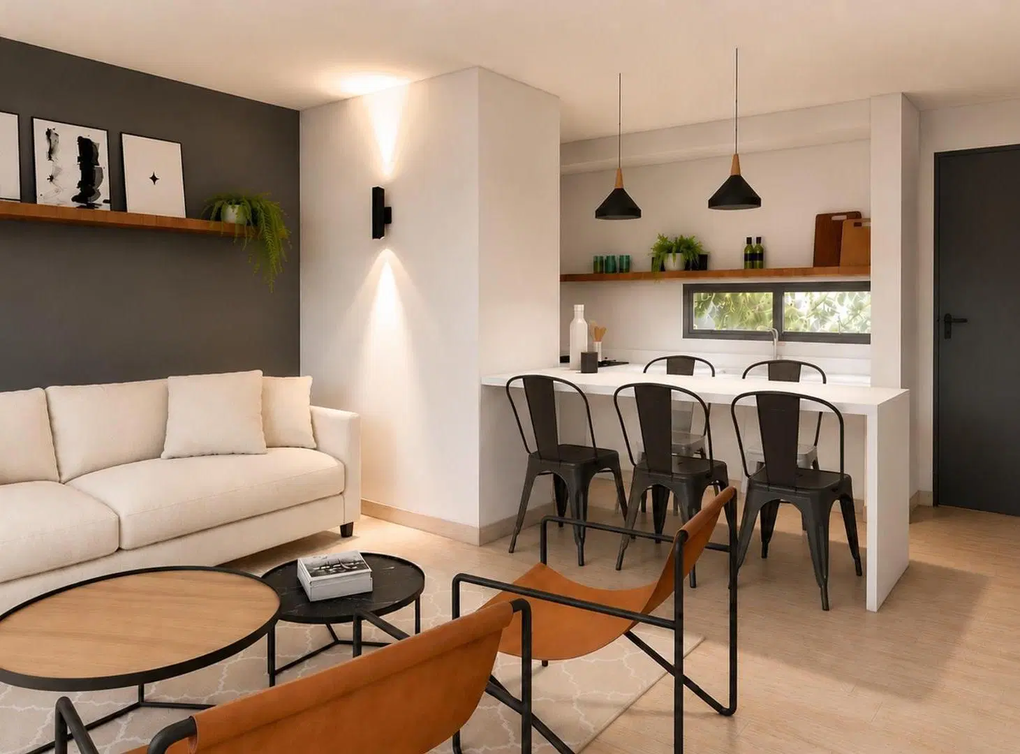 Departamento en pozo de 2 ambientes en Victoria 4