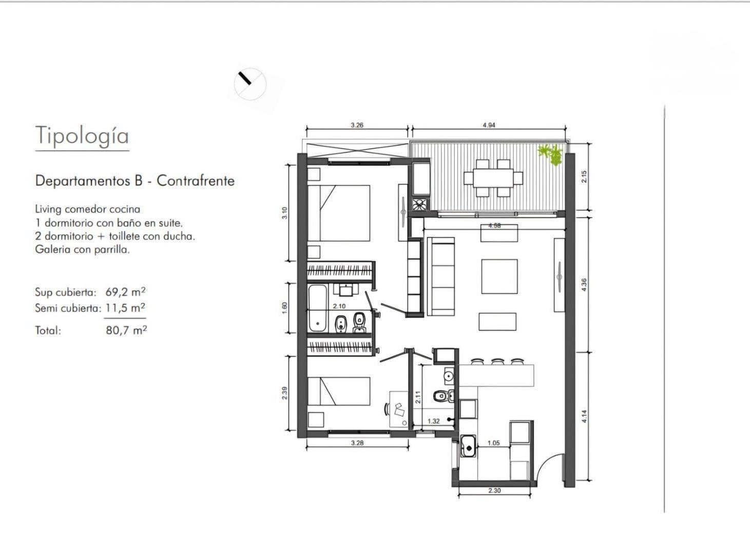 Foto de Departamento en pozo de 3 ambientes en Venta en San Isidro, imagen 1