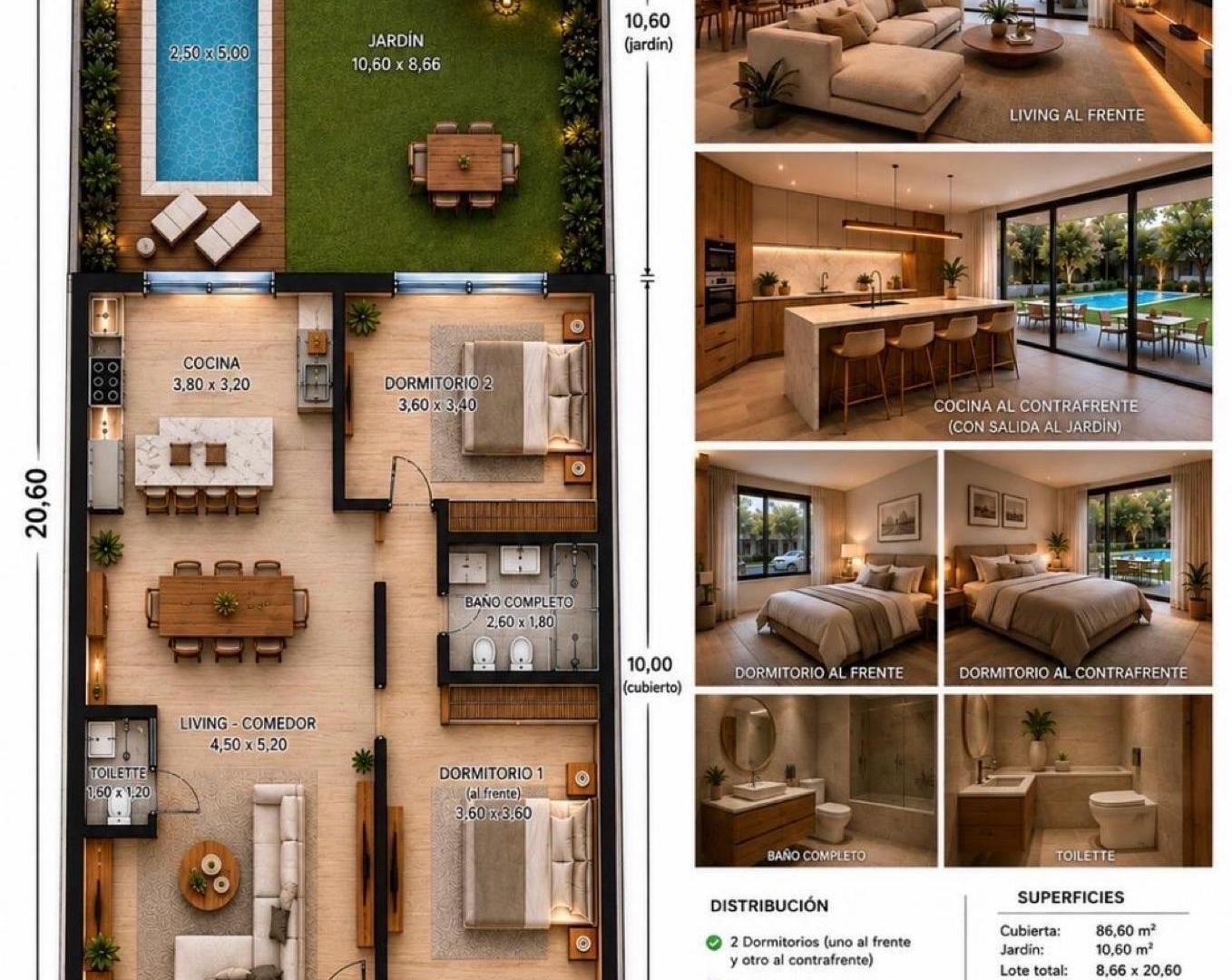 Foto de PH - Olivos-Golf, 2 dormitorios, baño toilette, jardín con galería, imagen 3