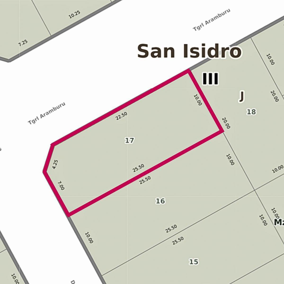 Terreno / Lote de 251 m² en Venta en Martínez
