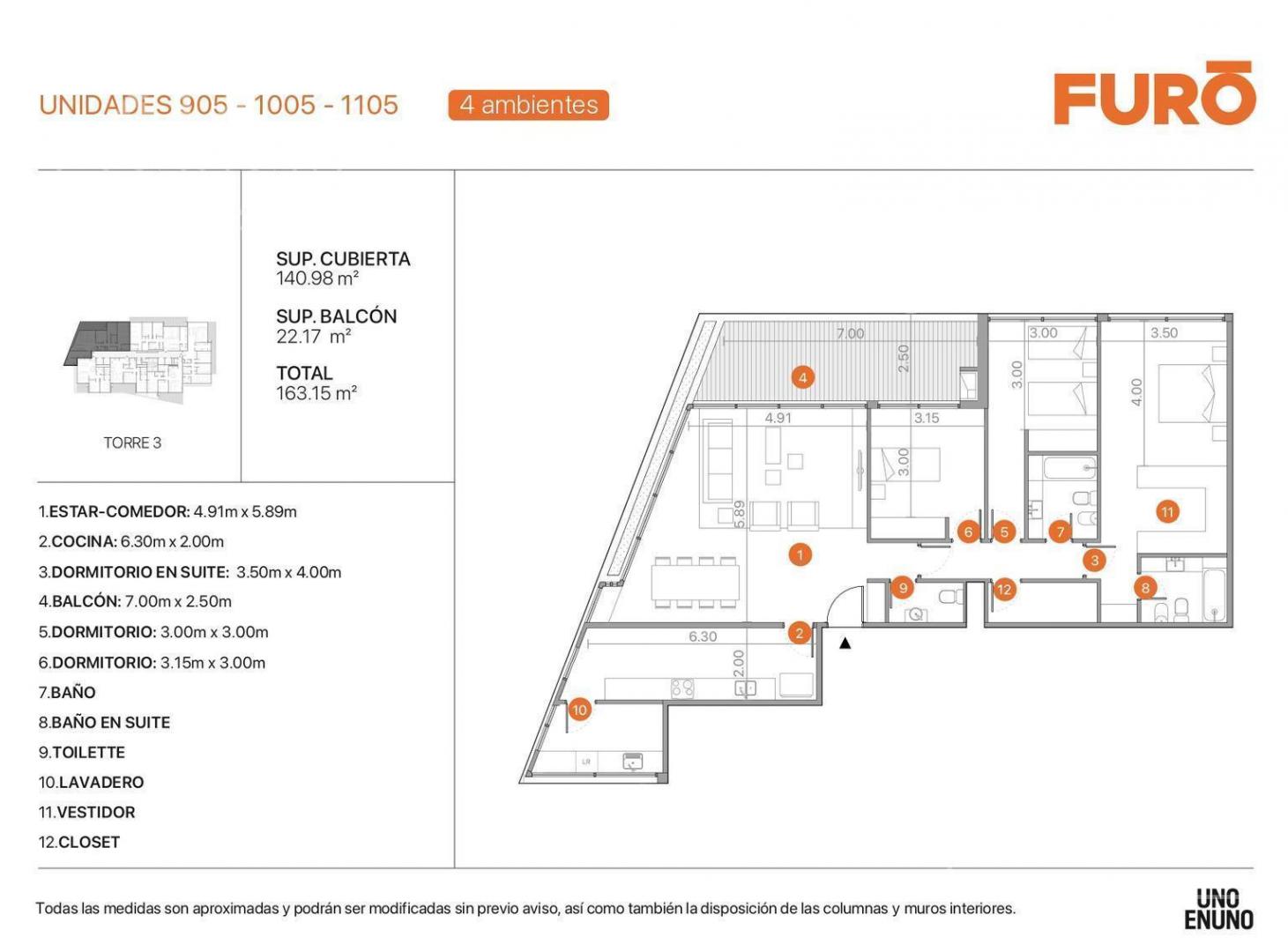 Departamento 4 Ambientes en Furo Buenavista - Full Amenities