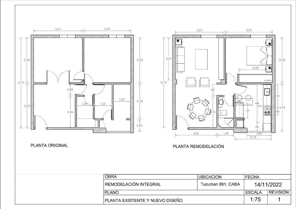 DEPARTAMENTO 2 AMBIENTES - BARRIO NORTE, CAPITAL FEDERAL