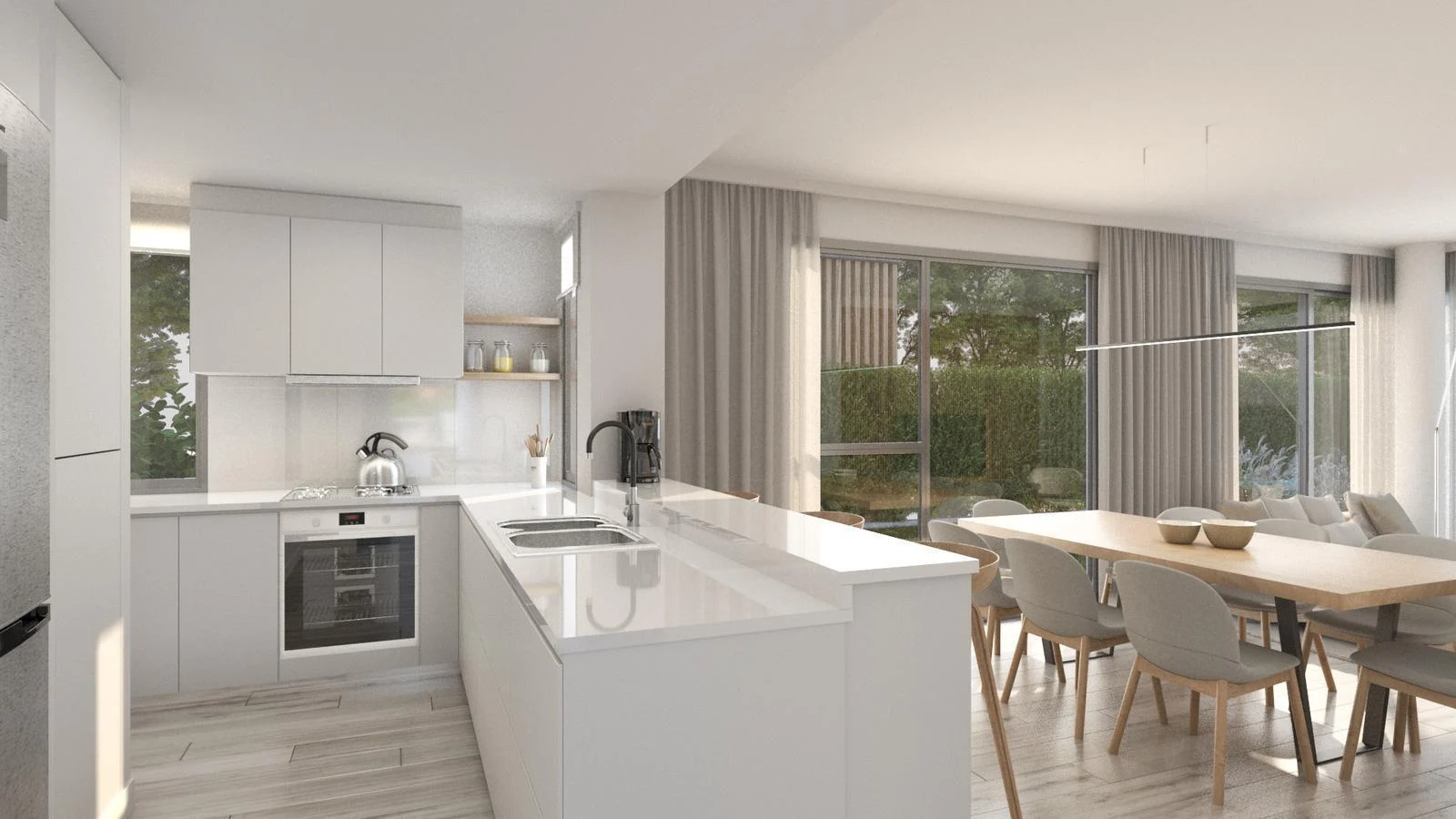 Departamento de 4 ambientes en dúplex con galería semicubierta con parrilla jardín