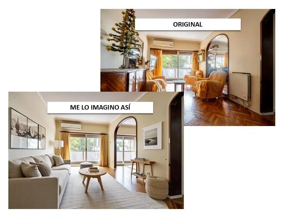 Departamento Apto crédito en venta 4 ambientes 1 Baño, 1 Toilette con Balcón al frente en Almagro 4