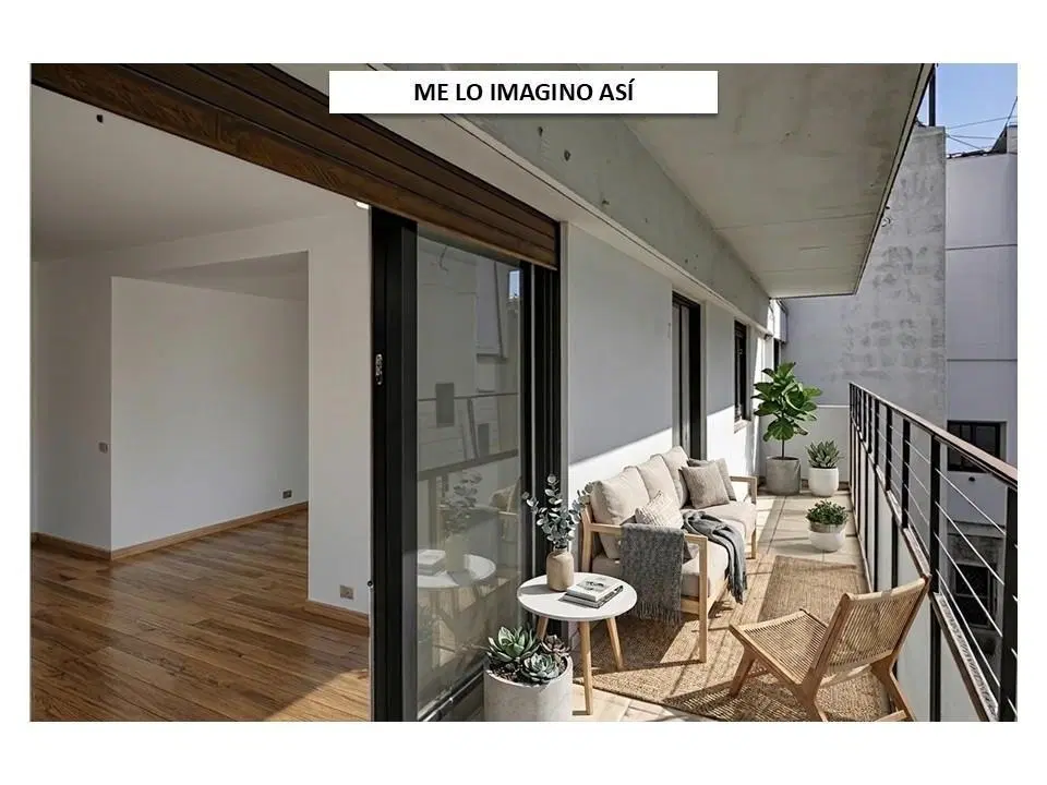 Venta Departamento 3 ambientes con balcón al contrafrente en Retiro 2