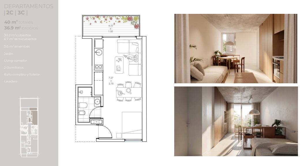 Foto de Venta Departamento 1 ambiente, balcón en Nuñez, imagen 3