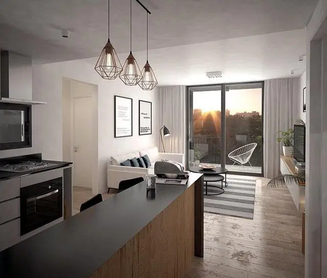 Departamento 3 ambientes en venta en España al 1000 . TIGREVISTA ESPAÑA 3