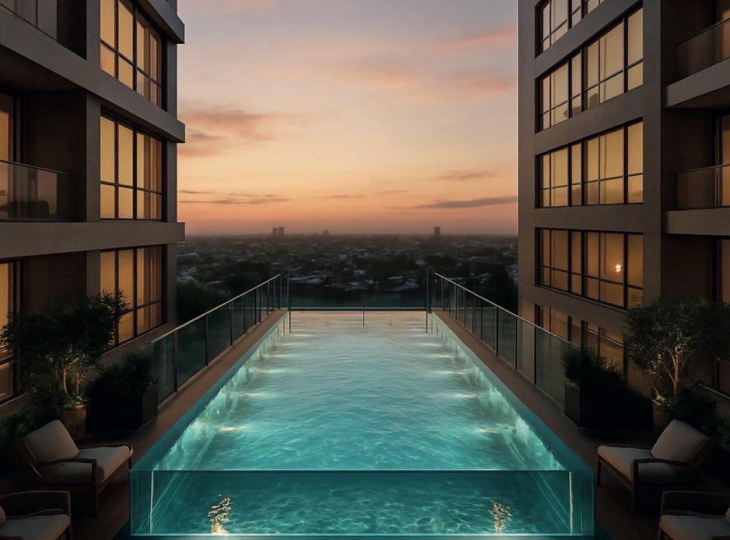 Departamento 2 ambientes en venta de pozo con cochera Global Porto II Olivos