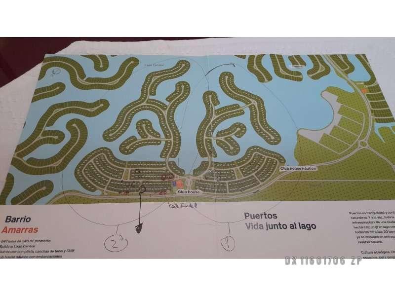Barrio cerrado Puertos del Lago - Amarras - Lote Venta USD 95.000