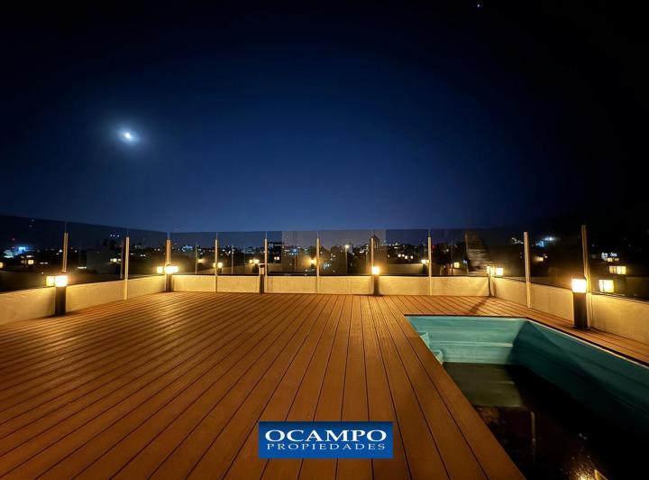 Departamento  de 2 ambientes con espectacular balcón terraza y cochera en Palermo Hollywood. 5