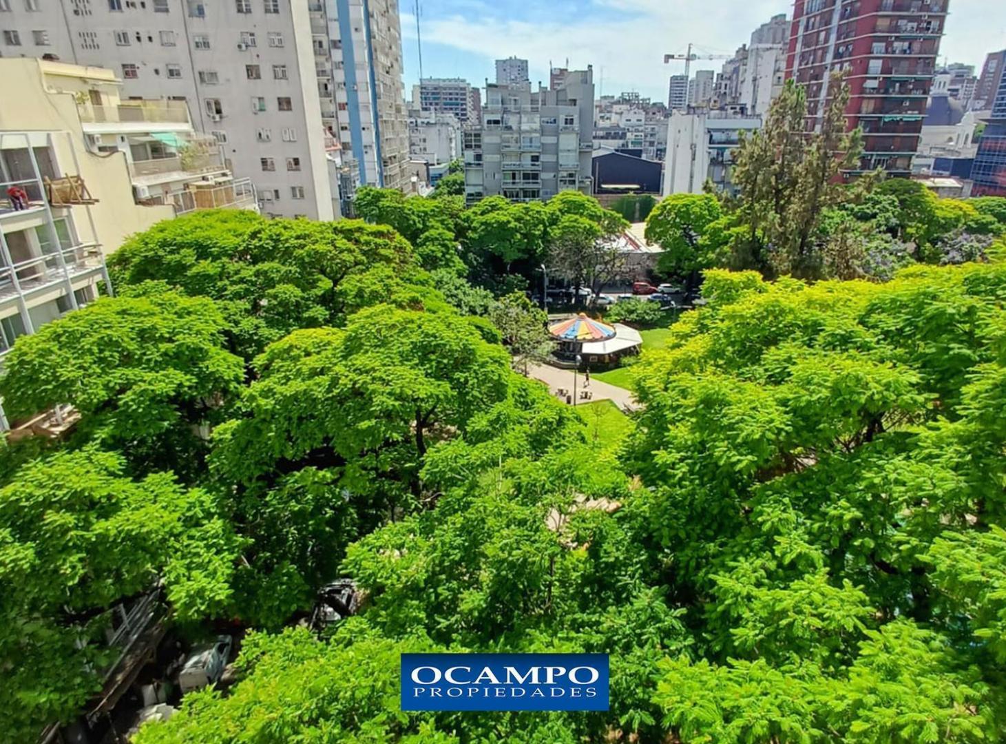 Venta de departamento de 4 ambientes con cochera y vista al parque - Belgrano