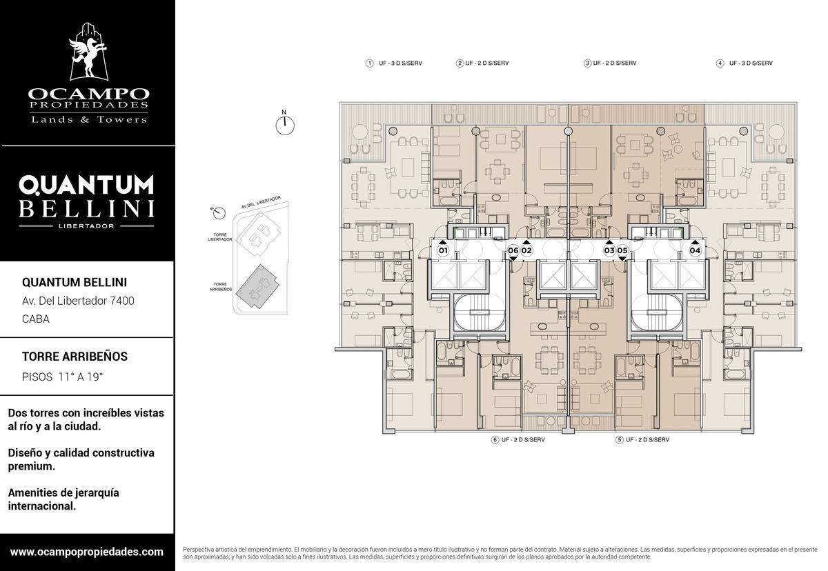 Venta de departamento de 3 ambientes en Belgrano