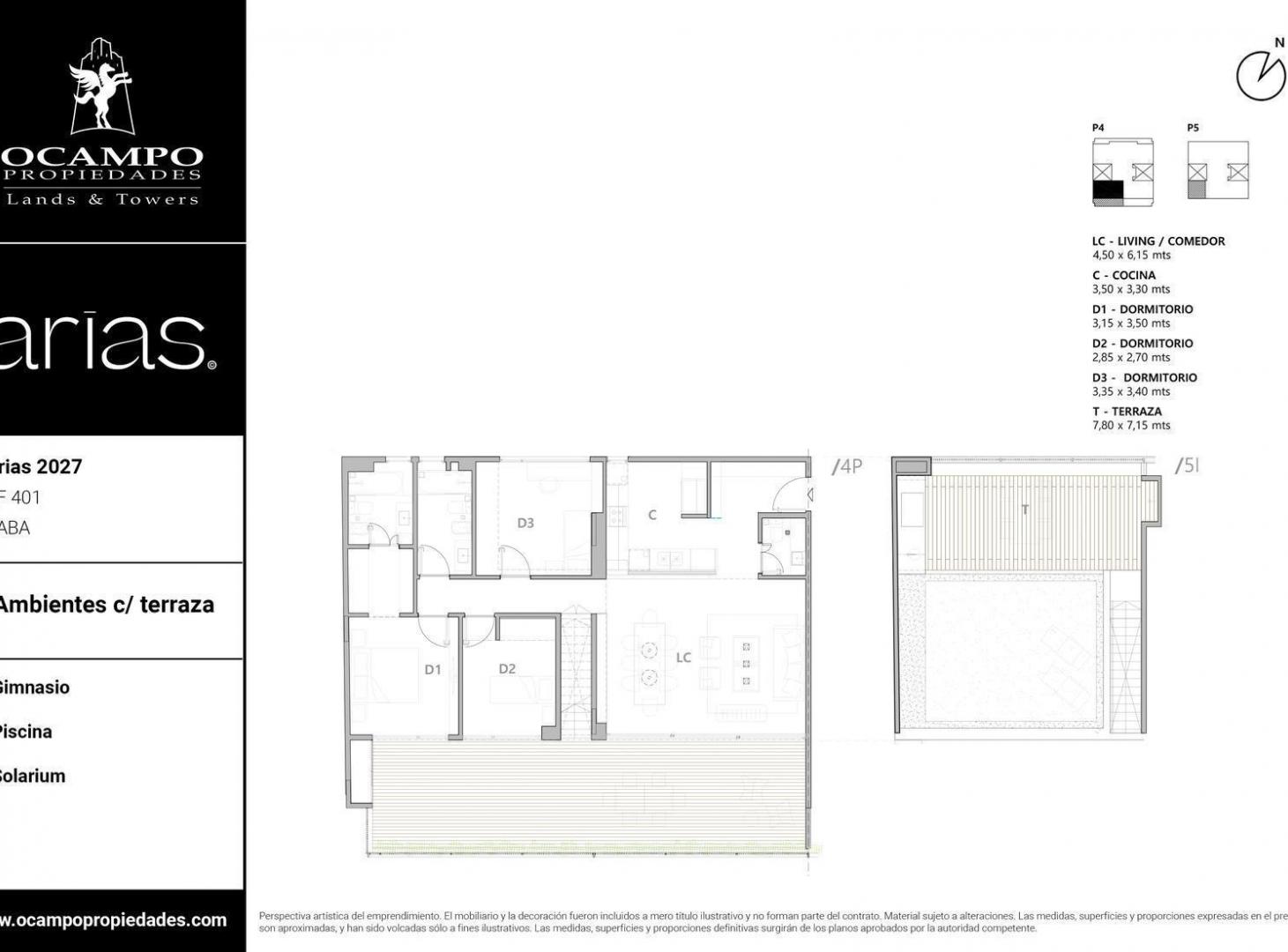 Venta de Departamento de 4 ambientes en Nuñez