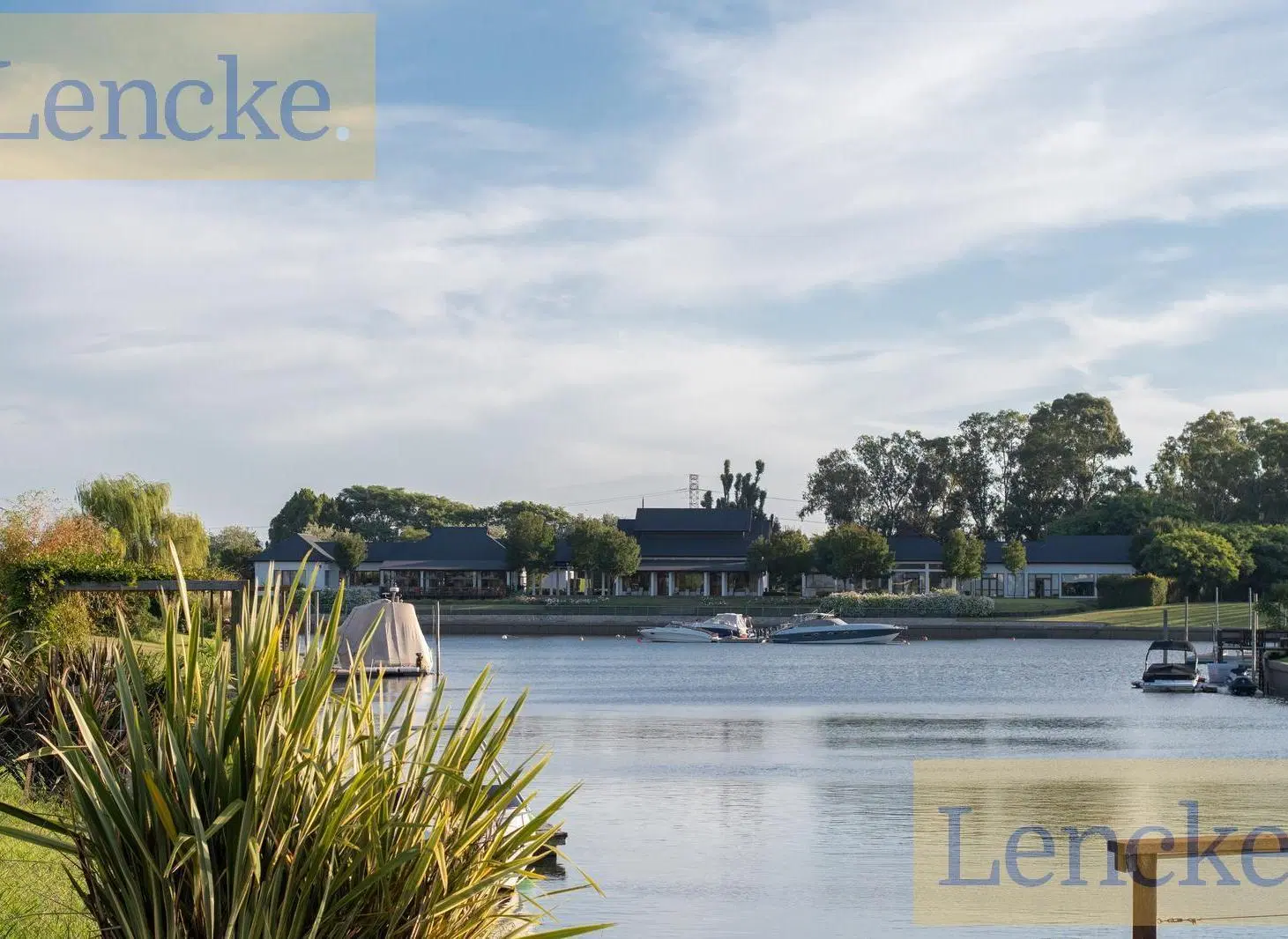 Lote en venta al rio c/amarra en Barrio cerrado Albanueva, frente orientado al norte 8