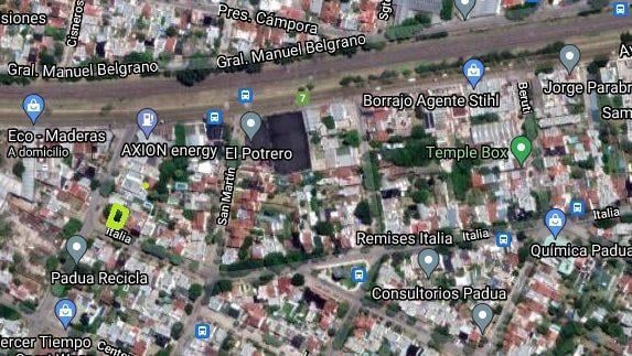 Lote en San Antonio de Padua Sur sobre calle Italia!