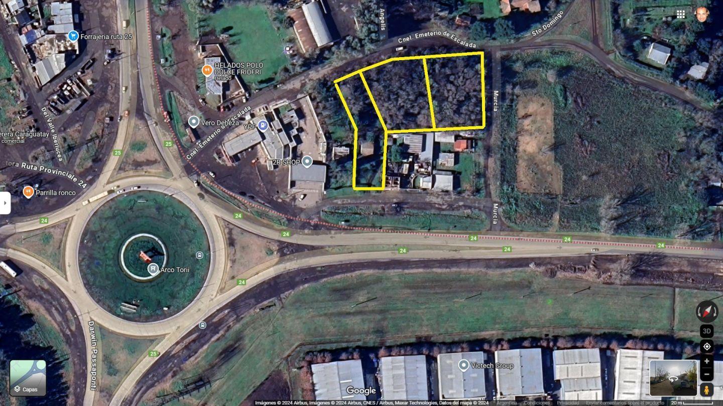 Fracción 4759 m2 en venta, Ruta 24 y Ruta 25. Moreno