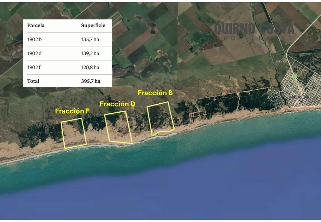 Campos con frente al Mar  Tres Arroyos 120,8 Ha 2